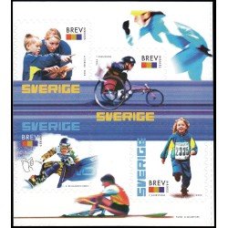 Suecia Sweden 2313/16 2003 Centenario de la Federación de Deportes sueca Autoadhesivos Suecia Sweden 2313/16 2003 Centenario de la Federación de Deportes sueca Autoadhesivos