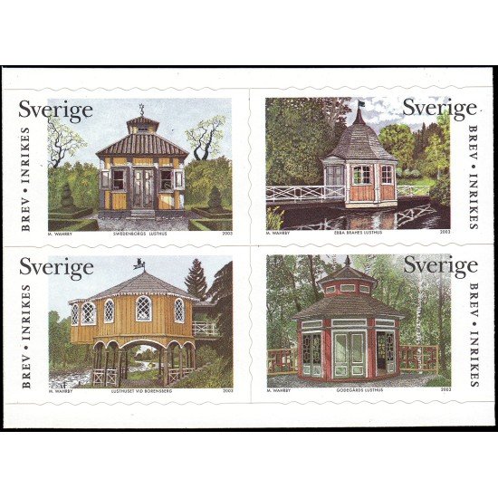 Suecia Sweden 2338/41 2003 Pabellones de recreo Autoadhesivos Suecia Sweden 2338/41 2003 Pabellones de recreo Autoadhesivos