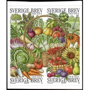 Suecia Sweden 2345/48 2003 Flora Frutoas y legumbres de jardín Autoadhesivos
