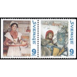 Suecia Sweden 2357/58 2003 Navidad en Sundborn Detalles de un cuadro del pintor Carl Larsson MNH Suecia Sweden 2357/58 2003 Navidad en Sundborn Detalles de un cuadro del pintor Carl Larsson MNH