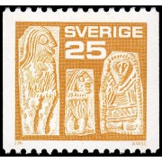 Suecia Sweden 877 1975 Investigación arqueológica Figuras de Eketorp MNH