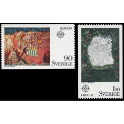 Suecia Sweden 880/81 1975 Europa Cuadros MNH Suecia Sweden 880/81 1975 Europa Cuadros MNH