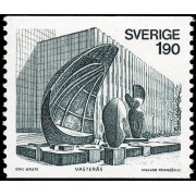 Suecia Sweden 916 1976 Escultura Cueva de los vientos de Eric Grate MNH