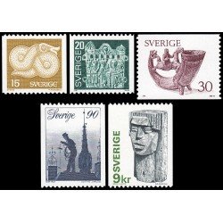 Suecia Sweden 934/38 1976 Arte y artesanía MNH Suecia Sweden 934/38 1976 Arte y artesanía MNH