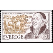 Suecia Sweden 885 1975 200 aniv. de medicina veterinaria en Suecia MNH