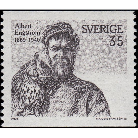 Suecia Sweden 617 1969 Centenario del nacimiento del pintor y escritor Albert Engstrom MNH Suecia Sweden 617 1969 Centenario del nacimiento del pintor y escritor Albert Engstrom MNH