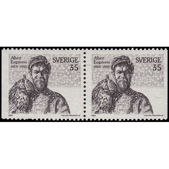 Suecia Sweden 617b 1969 Centenario del nacimiento del pintor y escritor Albert Engstrom MNH Suecia Sweden 617b 1969 Centenario del nacimiento del pintor y escritor Albert Engstrom MNH