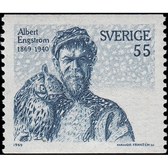 Suecia Sweden 618 1969 Centenario del nacimiento del pintor y escritor Albert Engstrom MNH Suecia Sweden 618 1969 Centenario del nacimiento del pintor y escritor Albert Engstrom MNH