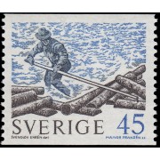 Suecia Sweden 651 1970 Madera flotante MNH