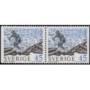 Suecia Sweden 651b 1970 Madera flotante MNH