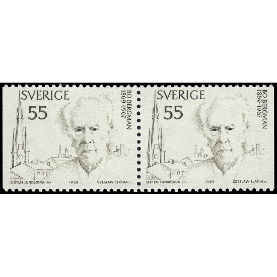 Suecia Sweden 635b 1969 Centenario del nacimiento del escritor Bo Bergman MNH Suecia Sweden 635b 1969 Centenario del nacimiento del escritor Bo Bergman MNH