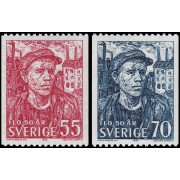 Suecia Sweden 613/14 1969 50 aniv. de la Organización Internacional del Trabajo MNH