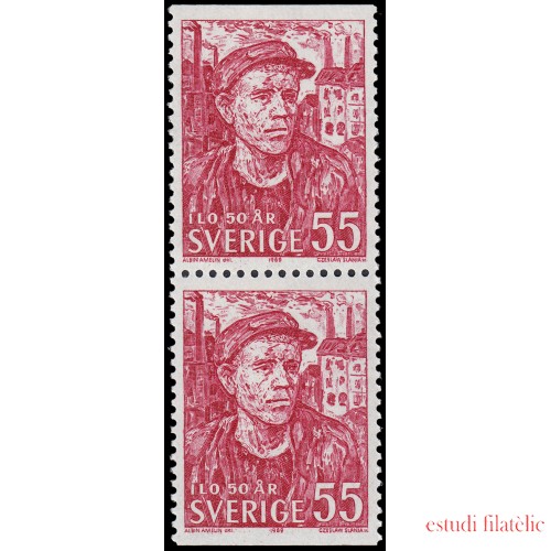 Suecia Sweden 613b 1969 50 aniv. de la Organización Internacional del Trabajo MNH