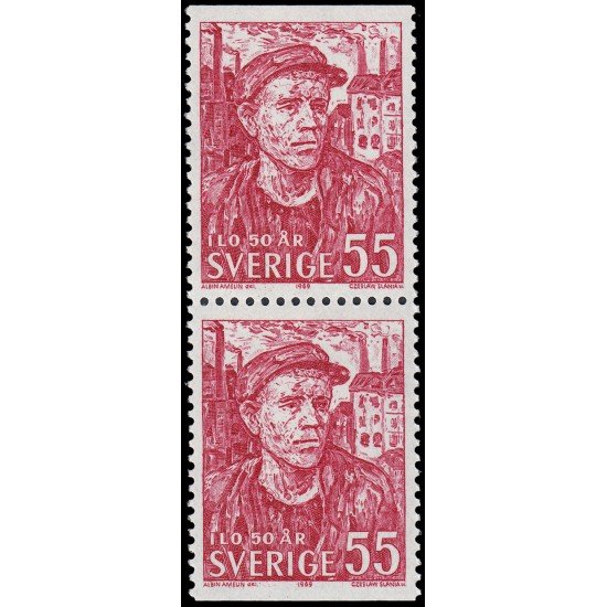 Suecia Sweden 613b 1969 50 aniv. de la Organización Internacional del Trabajo MNH Suecia Sweden 613b 1969 50 aniv. de la Organización Internacional del Trabajo MNH