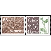 Suecia Sweden 921/22 1976 Prueba de semillas MNH