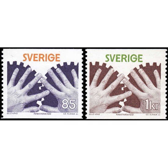 Suecia Sweden 944/45 1976 Protección en el trabajo MNH Suecia Sweden 944/45 1976 Protección en el trabajo MNH