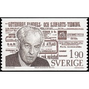 Suecia Sweden 933 1976 Torgny Karl Segerstedt (1876-1945) Editor MNH