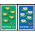 Suecia Sweden 952/53  1977  Nenúfares MNH