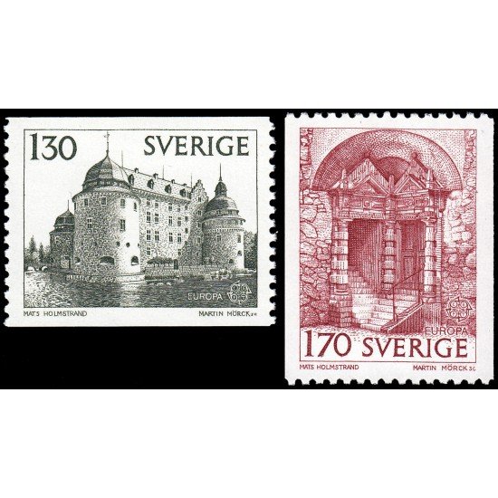 Suecia Sweden 996/97 1978 Europa Monumento Castillo de Orebro MNH Suecia Sweden 996/97 1978 Europa Monumento Castillo de Orebro MNH