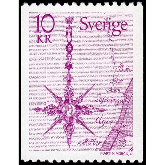 Suecia Sweden 1019 1978 Flecha del Norte sobre una carta de 1769 MNH Suecia Sweden 1019 1978 Flecha del Norte sobre una carta de 1769 MNH