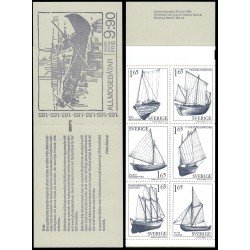 Suecia Sweden C1134 1981 Barcos de diferentes regiones Carnet MNH Suecia Sweden C1134 1981 Barcos de diferentes regiones Carnet MNH