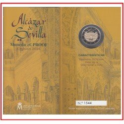 España Spain 2024 Cartera 2€ euros Proof Alcázar Sevilla España Spain 2024 Cartera 2€ euros Proof Alcázar Sevilla