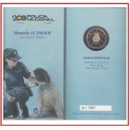 España Spain 2024 Cartera 2€ euros Proof Policía Nacional