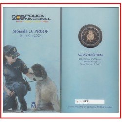 España Spain 2024 Cartera 2€ euros Proof Policía Nacional España Spain 2024 Cartera 2€ euros Proof Policía Nacional