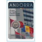 Andorra 2023 Cartera Oficial Coin Card Moneda 2 € conm Nacions Unides 