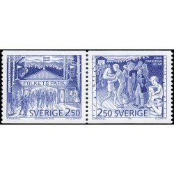 Suecia Sweden 1651/52 1991 Centenario de los parques de atracciones MNH Suecia Sweden 1651/52 1991 Centenario de los parques de atracciones MNH