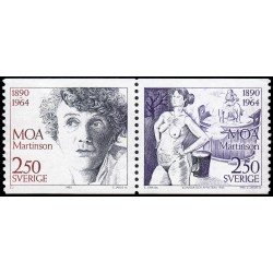 Suecia Sweden 1615/16 1990 Centenario del nacimiento de la novelista Moa Martinson MNH Suecia Sweden 1615/16 1990 Centenario del nacimiento de la novelista Moa Martinson MNH