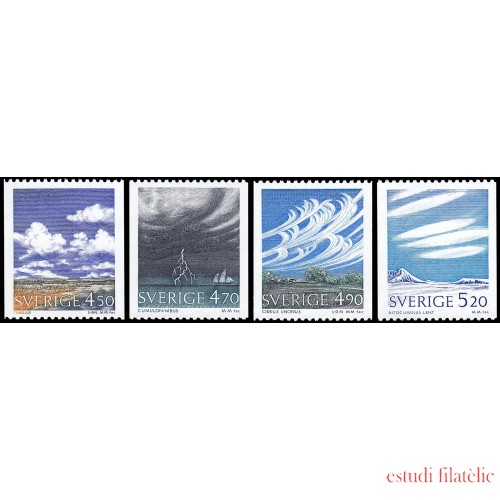 Suecia Sweden 1617/20 1990 Nubes y meteorología MNH