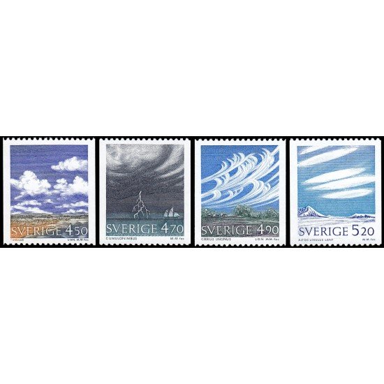 Suecia Sweden 1617/20 1990 Nubes y meteorología MNH