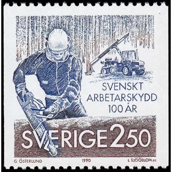 Suecia Sweden 1574 1990 Protección de los trabajadores suecos MNH Suecia Sweden 1574 1990 Protección de los trabajadores suecos MNH