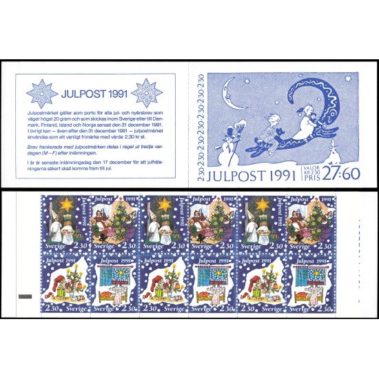Suecia Sweden C1677 1991 Navidad 400 aniv. de cuentos infantiles en Suecia Carnet MNH Suecia Sweden C1677 1991 Navidad 400 aniv. de cuentos infantiles en Suecia Carnet MNH