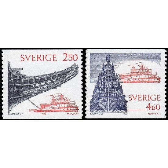 Suecia Sweden 1589/90 1990 Inauguración del nuevo Museo Wasa MNH Suecia Sweden 1589/90 1990 Inauguración del nuevo Museo Wasa MNH