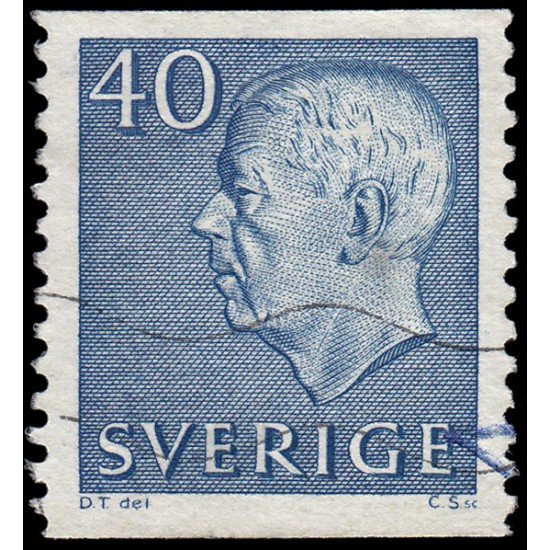 Suecia Sweden 470 1961 Gustavo VI Usado Suecia Sweden 470 1961 Gustavo VI Usado