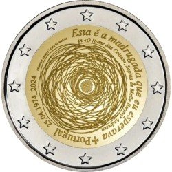 Portugal 2024 2 € euros conmemorativos Av. 25 de abril Portugal 2024 2 € euros conmemorativos Av. 25 de abril