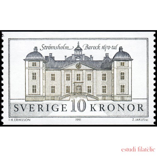 Suecia Sweden 1666 1991 Palacio de Stromsholm MNH