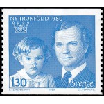 Suecia Sweden 1083 1980 Nuevo orden de sucesión al trono MNH