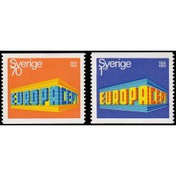Suecia Sweden 615/16 1969 Europa 10 aniv. de C.E.P.T. MNH Suecia Sweden 615/16 1969 Europa 10 aniv. de C.E.P.T. MNH