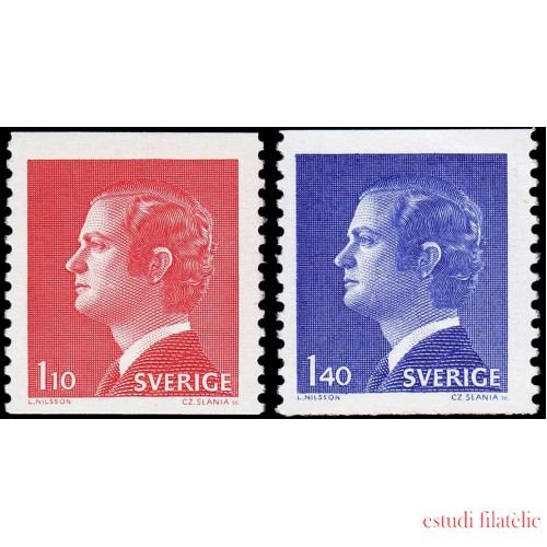 Suecia Sweden 954/55 1977 Rey Carlos Gustavo XVI MNH