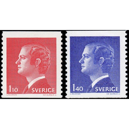 Suecia Sweden 954/55 1977 Rey Carlos Gustavo XVI MNH Suecia Sweden 954/55 1977 Rey Carlos Gustavo XVI MNH