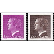 Suecia Sweden 1095/96 1980 Rey Carlos Gustavo XVI MNH