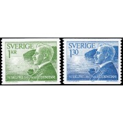 Suecia Sweden 950/51 1976 Galardonados con el premio Nobel 1916 MNH