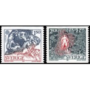 Suecia Sweden 1123/24 1981 Europa Folklore MNH