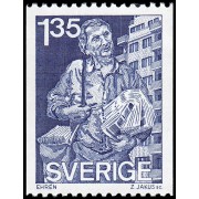 Suecia Sweden 1167 1982 Distribuidor de periódicos MNH