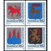 Suecia Sweden 1171/74 1982 Armas Provinciales MNH