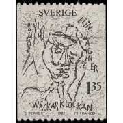 Suecia Sweden 1177 1982 100 aniv. del nacimiento del escritor Elin Wagner MNH