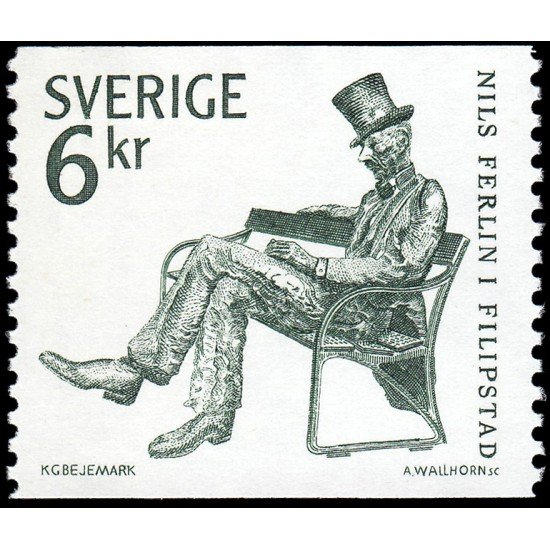 Suecia Sweden 1211 1983 Nils Ferlin poeta MNH Suecia Sweden 1211 1983 Nils Ferlin poeta MNH